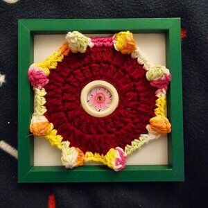 Unique Multi-Color Crochet Moffit Picture